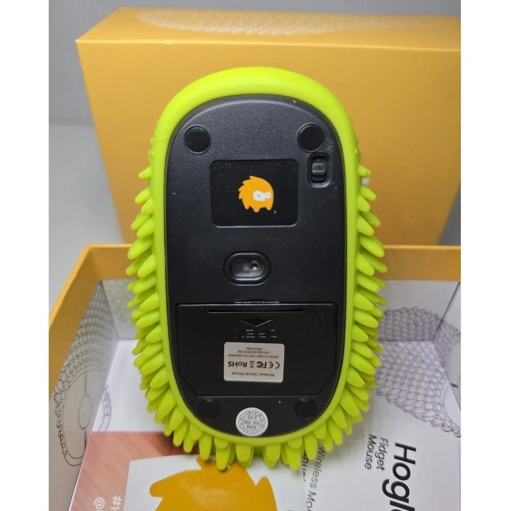 HedgeHog Health Hoglet Wireless Computer Mouse, Lime Green, Batteries Included